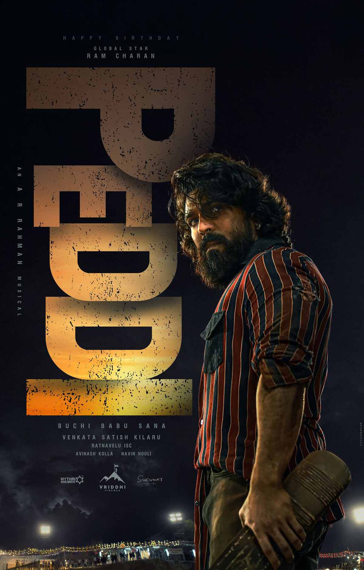Ram Charan as Peddi, First look unveiled